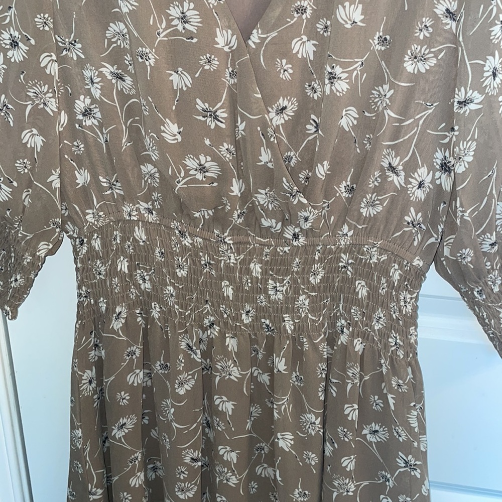 Mittoshop Lace Detail Ruffled Button Down Tiered Dress